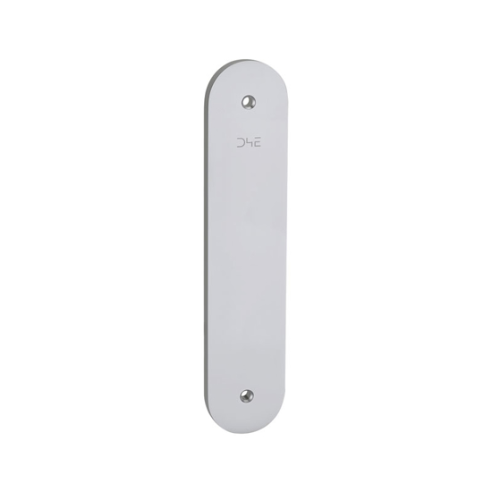 Picture of D4E ALUMINUM DOOR PLATE ROUNDED 45X210 COLOR F1 BLIND