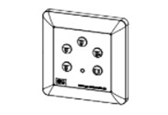 Picture of E-POS-5 / KEY SWITCH , WHITE , FLUSH MOUNTED