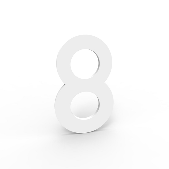 Picture of ESAFE HOUSE NUMBER E32/100/1,5 MATT WHITE TEXTURE NUMBER 8