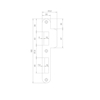 Picture of NEMEF P646/17 LS LOCKING PLATE ROUNDED STAINLESS STEEL (PIECE)