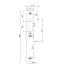 Picture of NEMEF P 649/47 RS LOCKING PLATE RECTANGULAR STAINLESS STEEL