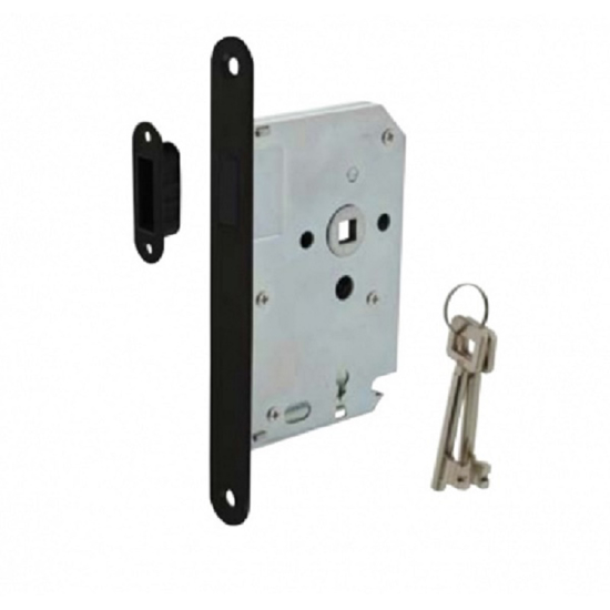 Picture of HOUSE CONSTRUCTION MAGNETIC KEYPAD LOCK 55MM,BLACK FRONTPLATE ROUNDED