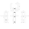 Picture of SKG3 SECURITY PLATES SUSPENDED LEVER/LEVER PROFILE CYLINDER HOLE 55MM WITH