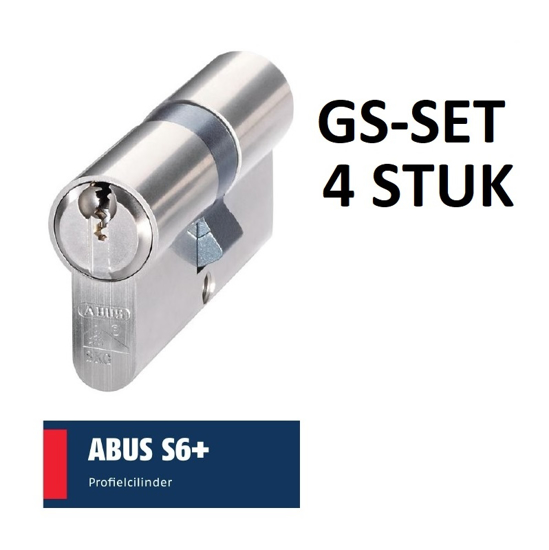Picture of ABUS S6PLUS SKG3 GS DOUBLE CYLINDER 30-30 SET.4PCS
