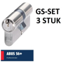 Picture of ABUS S6PLUS SKG3 GS DOUBLE CYLINDER 30-30 SET.3PCS