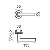 Bild von D4E ALU.FESTZIEHBAR F1 LOCHTEIL AUF ROSE L90-MODEL RECHTS