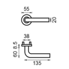 Bild von D4E ALU.FESTZIEHBAR F1 LOCHTEIL AUF ROSE  L-MODEL LINKS