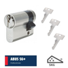 Afbeeldingen van ABUS S6PLUS SKG3 HALVE CILINDER VS INCL. 3SL. 10-80