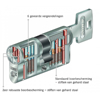 Afbeeldingen van ABUS S6PLUS SKG3 HALVE CILINDER VS INCL. 3SL. 10-80