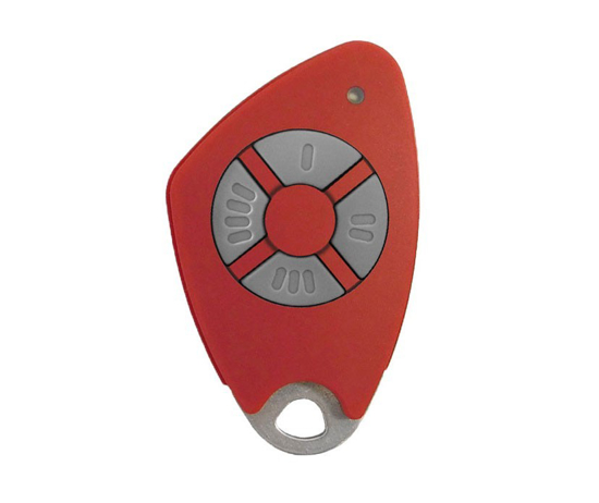 Picture of 4-CHANNEL REMOTE CONTROL ENGRAVED STAINLESS STEEL - RED X 10