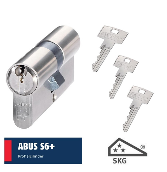 Afbeeldingen van ABUS S6PLUS SKG3 DUBBELE CILINDER VS INCL. 3SL 30-55