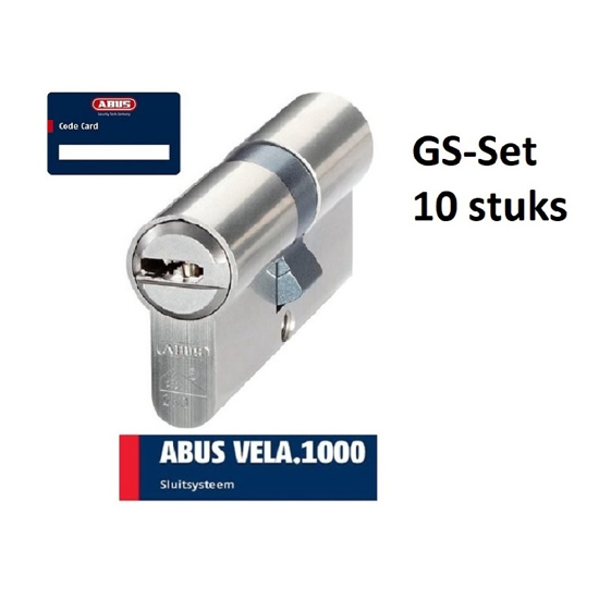 Picture of ABUS VELA 1000 CERT. SKG3 GS INCL.30SL DOUBLE CYLINDER 30-30 SET 10PCS