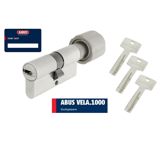 Afbeeldingen van ABUS VELA 1000 CERT. SKG3 VS  INCL.3SL. DUBBELE KNOPCILINDER Z35-K40