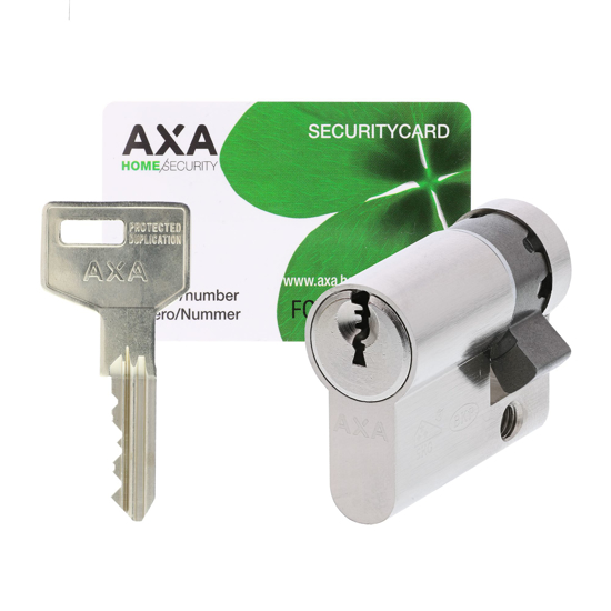 Afbeeldingen van AXA XTREME SECURITY HALVE CILINDER NIK SKG3 10/35