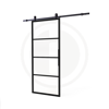 Picture of DIY SLIDING DOOR CUBO BLACK INCL. TRANSPARENT GLASS 980X2350X28MM + BLACK