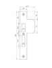 Picture of VP 4109/17/U DR.1+3 LOCKING PLATE, STAINLESS STEEL 25X192MM ROUNDED, REMOTE
