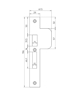 Picture of VP 4109/17/U DR.2+4 LOCKING PLATE, STAINLESS STEEL 25X192MM ROUNDED, REMOTE