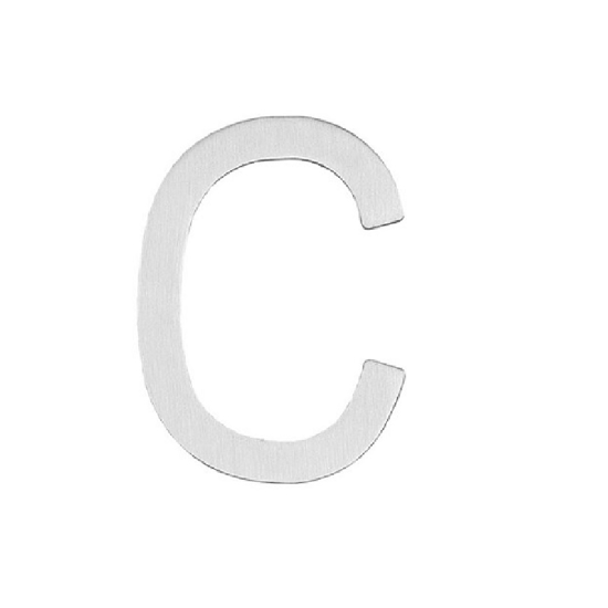 Picture of HOUSE LETTER C 100MM STAINLESS STEEL