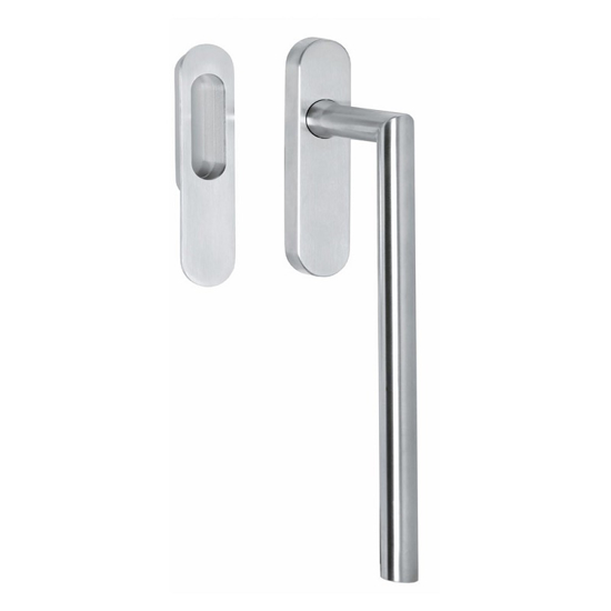 Picture of LIFT&SLIDE DOOR FITTING TURN HANDLE 90° BLIND WITH SLIDING DOOR CATCH STAINLESS STEEL G