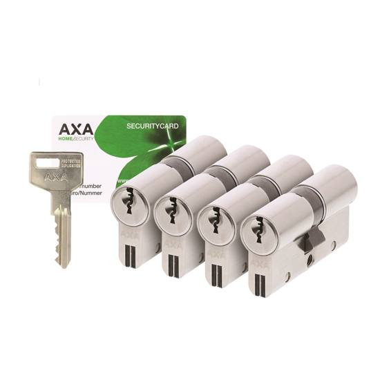 Bild von AXA XTREME SECURITY DUBBELE CILINDER SET 4ST NIK SKG3 30/30