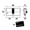 Bild von AXA XTREME SECURITY DUBBELE CILINDER SET 4ST NIK SKG3 30/30