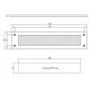 Picture of DRAUGHT EXCLUDER RECTANGULAR STAINLESS STEEL