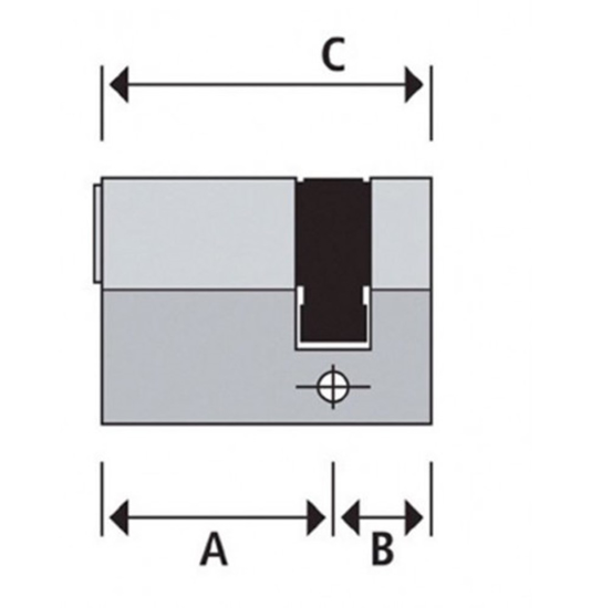 Bild von ABUS PROFILZYLINDER EINZELN VS E60NP 10/35