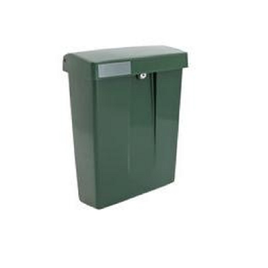 Picture of MAIL BOX SUMMUS PLASTIC WITH LOCK (2 KEYS) GREEN RAL 6009