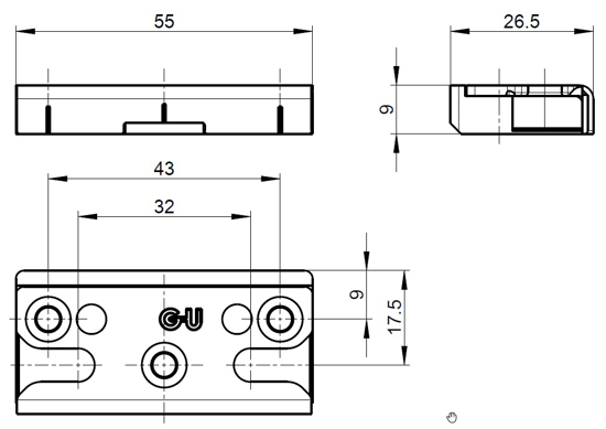 Afbeeldingen van SE SLUITPLAAT SPONNING 27X8MM 6-33674-27-0-1