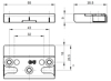 Afbeeldingen van SE SLUITPLAAT SPONNING 36X8MM 6-33674-36-0-1