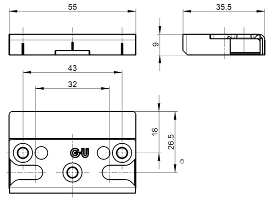 Bild von SE SLUITPLAAT SPONNING 36X8MM 6-33674-36-0-1