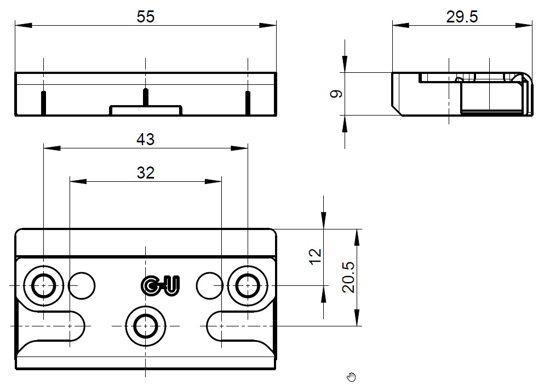 Afbeeldingen van SE SLUITPLAAT SPONNING 30X8MM 6-33674-30-0-1