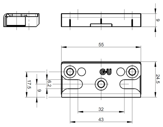 Bild von SE SLUITPLAAT SPONNING 25X8MM 6-33674-25-0-1