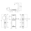 Picture of SKG3 NARROW ESCUTCHEONS SUSPENDED LEVER/SHUTDOWN PROFILE CYLINDER HOLE 92MM