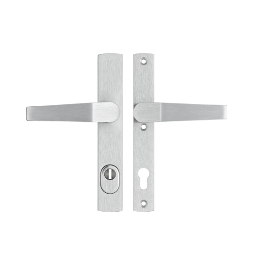 Picture of AXA CURVE SECURITY NARROW ESCUTCHEON F1 CRANK HANDLE FIXED-MOUNTED.CORE PULL PC92