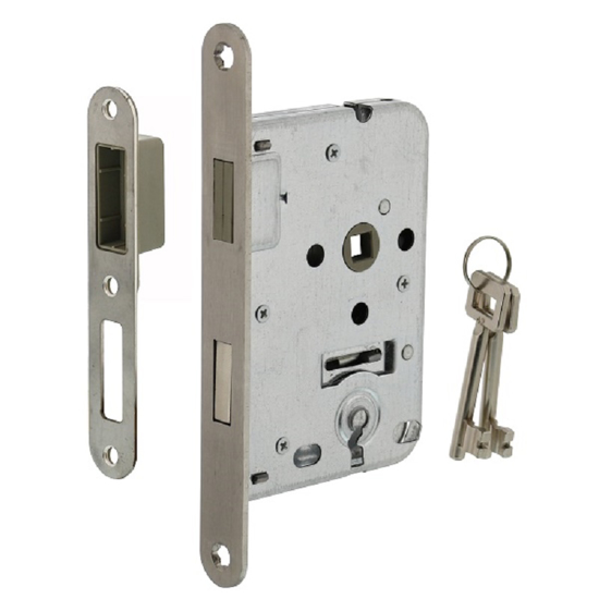 Picture of SEMI DETACHED MAGNET DOOR- AND NIGHTLOCKS 55MM, STAINLESS STEEL FRONTPLATE