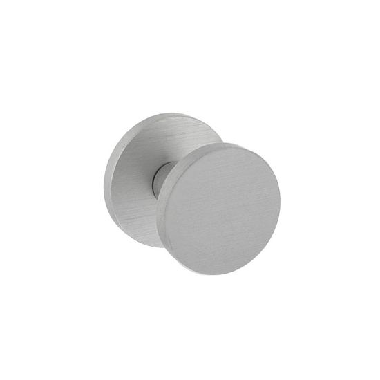 Picture of DOOR KNOB FLAT Ø55MM ON ROUND BACKPLATE Ø60MM WITH ONE-SIDED MOUNTING