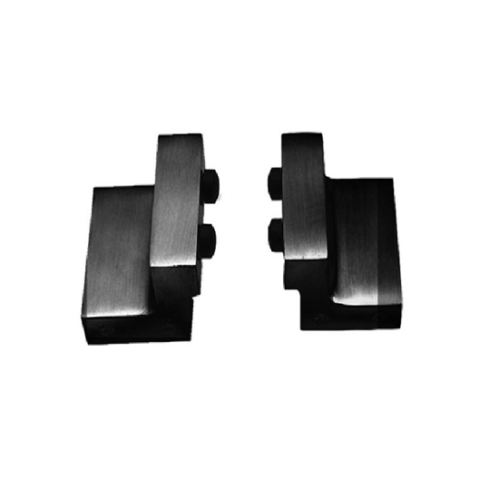 Picture of SET OF 2 STOPPERS FOR SLIDING DOOR SYSTEM, INCL. FIXING MOUNTING, MATT BLACK