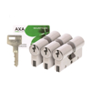 Afbeeldingen van AXA XTREME SECURITY DUBBELE CILINDER SET 3ST NIK SKG3 30/30