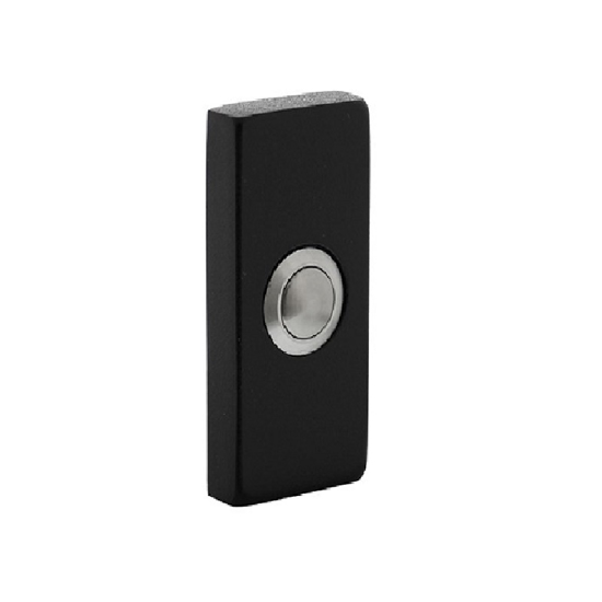 Picture of BELL PUSH RECTANGULAR CONCEALED 65X30X10MM STAINLESS STEEL BLACK