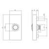 Picture of BELL PUSH RECTANGULAR CONCEALED 65X30X10MM STAINLESS STEEL