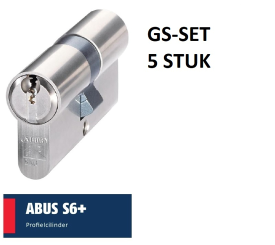 Afbeeldingen van ABUS S6PLUS SKG3 GS  DUBBELE CILINDER 30-30 SET.5ST