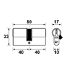 Picture of VEILIGHEIDSCILINDER SECURITY/40-40MM