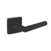 Picture of SET BACK DOORLEVER SQUARE, LEVER/LEVER JURA WITH SOLID ROSETTES STAINLESS STEEL