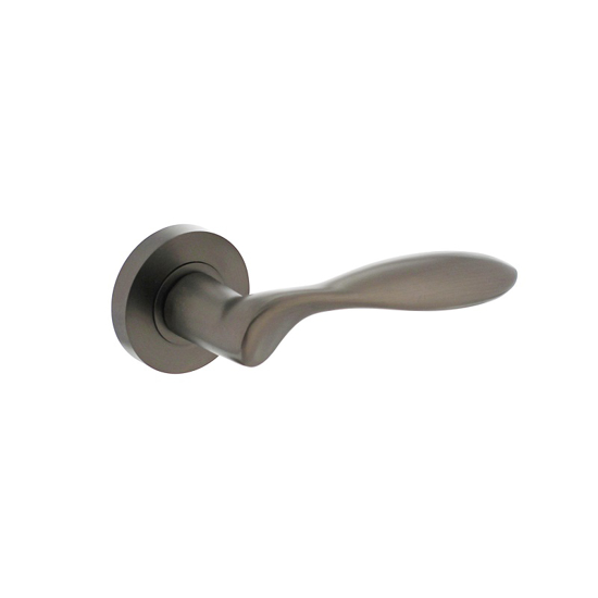 Picture of DOORLEVER GEORGE ON ROUND ROZET WITH NUMBERS ø52X10MM ANTRACIET-GREAM