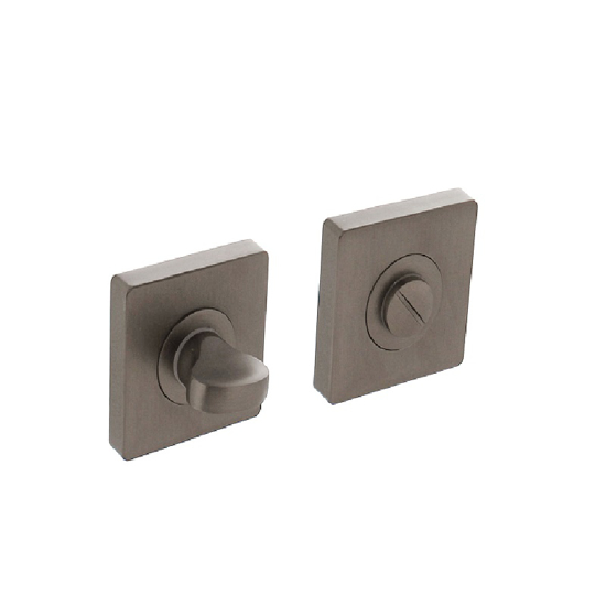 Picture of WC LOCK 8MM CONCEALED WITH LUGS SQUARE 55X55X10MM ZINC DIE ANTHRACITE
