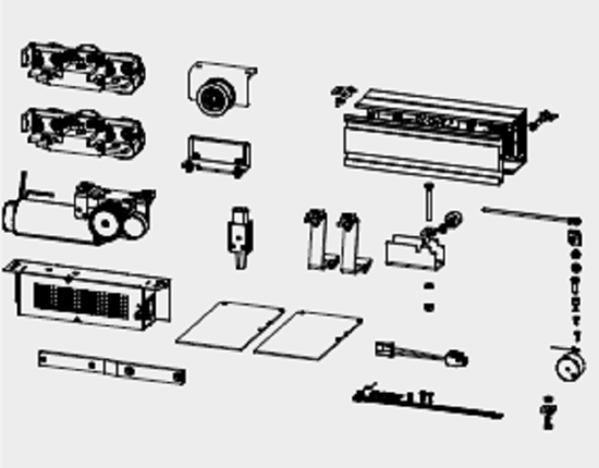 Afbeeldingen van A-9000850 - BASIC KIT SINGLE-LEAF CM