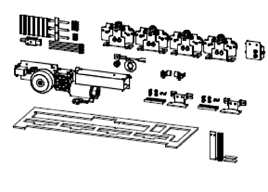 Bild von GU TWEE VLEUGELIGE SCHUIFDEURAANDRIJVING KIT GS 100/2 EN