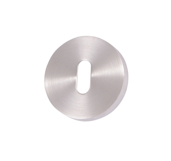 Picture of D4E STAINLESS STEEL ROUND DOOR ROSE SLG / KEY HOLE