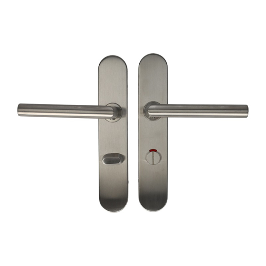 Picture of D4E DOOR LEVER ON SHIELD 45X245 STAINLESS STEEL WC72 L-19MM LEFT
